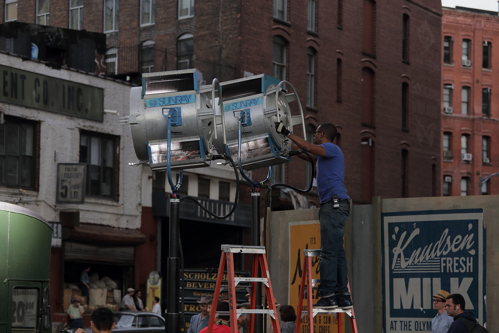 На съемочной площадке фильма Стивена Спилберга На съемочной площадке фильма Стивена Спилберга