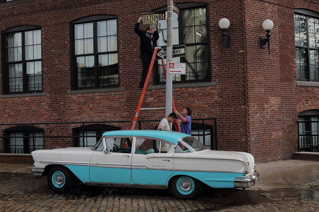 На съемочной площадке фильма Стивена Спилберга На съемочной площадке фильма Стивена Спилберга