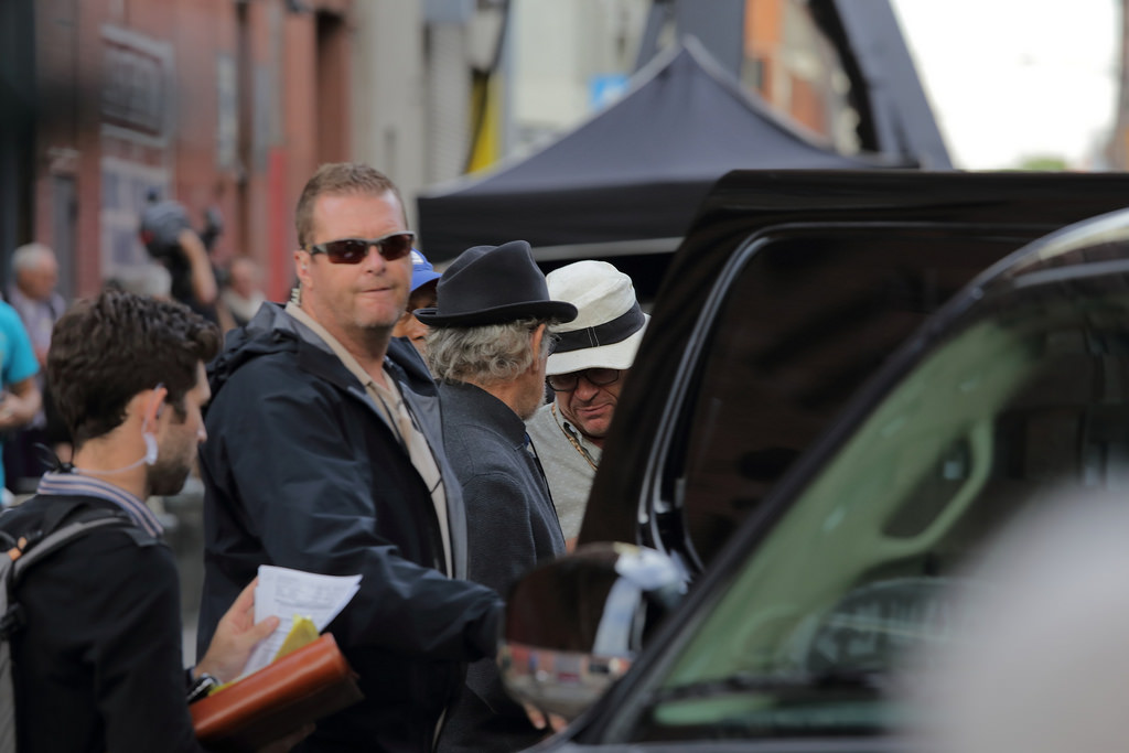 На съемочной площадке фильма Стивена Спилберга На съемочной площадке фильма Стивена Спилберга