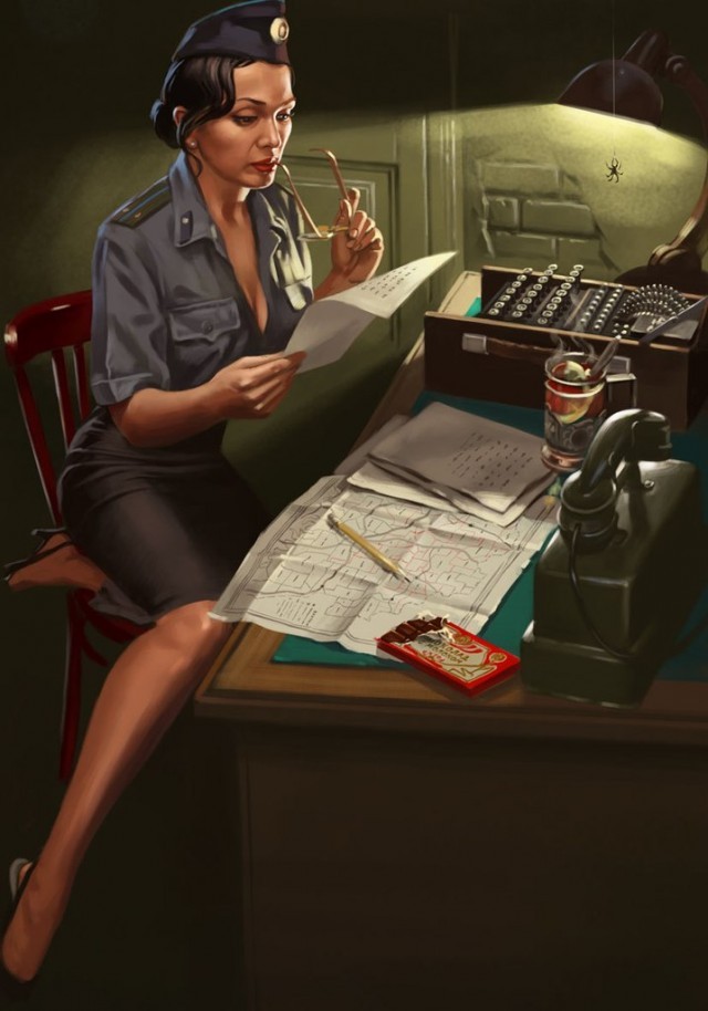 Художник Валерий Барыкин, иллюстрации пин-ап