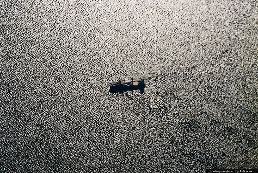 Земля из окна самолета в 2013 году