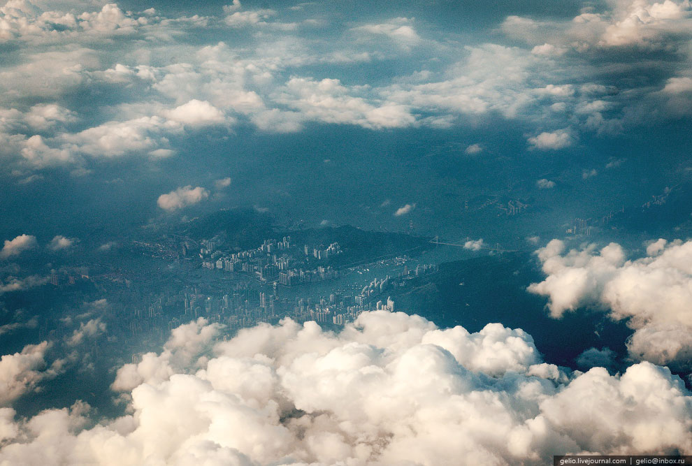 Земля из окна самолета в 2013 году