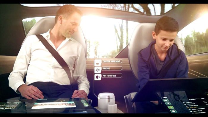 Компания Panasonic показала виденье автомобильного салона будущего