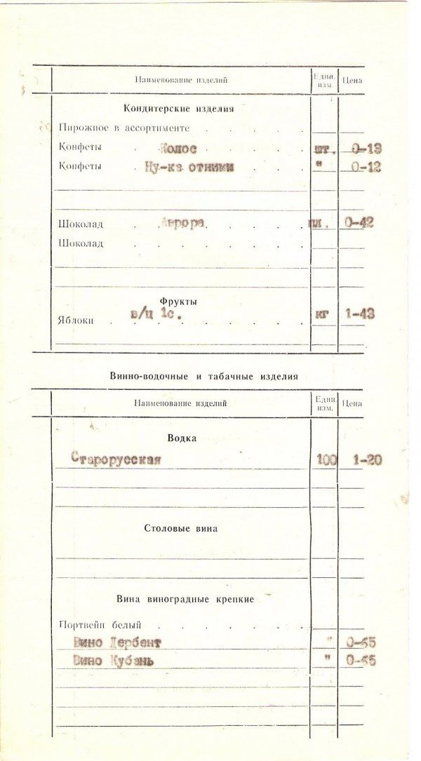 Меню советских ресторанов (33 фото)