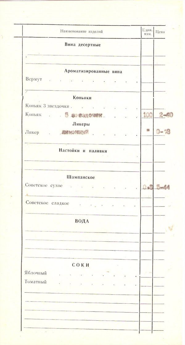 Меню советских ресторанов (33 фото)