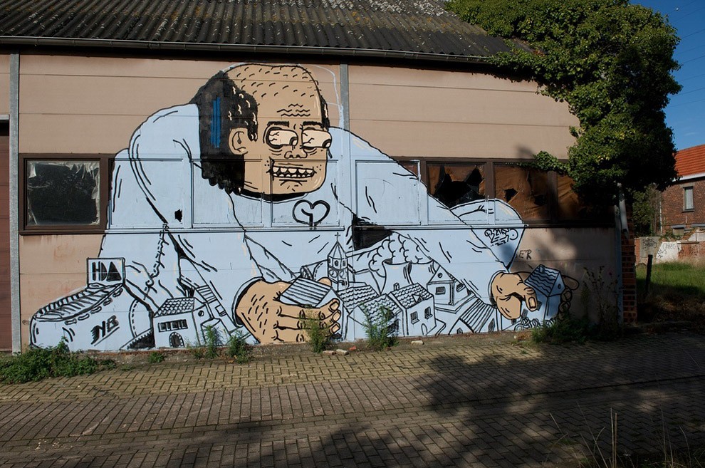 Заброшенная деревня Доэл и ее удивительный стрит-арт Заброшенная деревня Доэл и ее удивительный стрит-арт