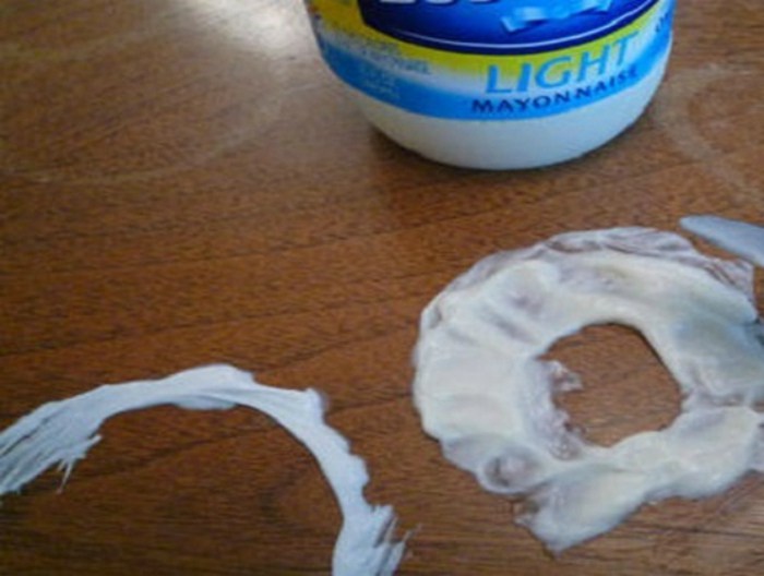 Использование майонеза в быту
