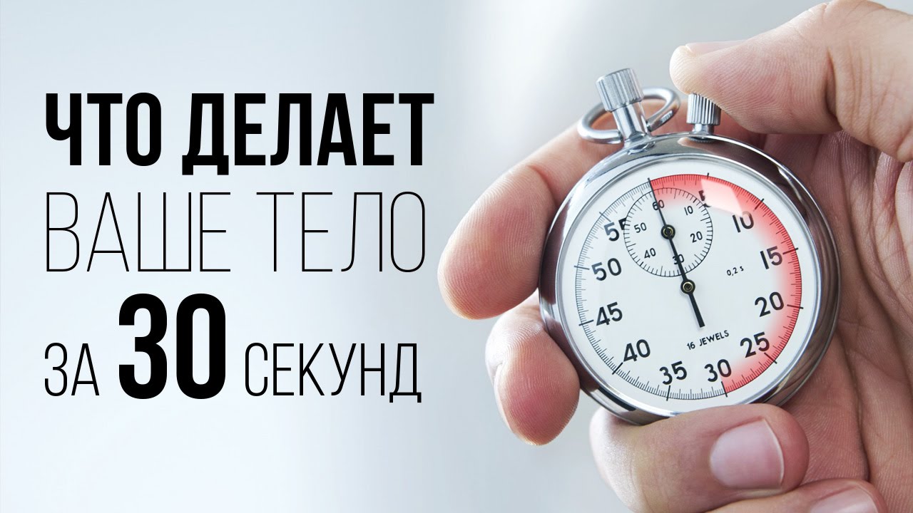 Что делает ваше тело за 30 секунд