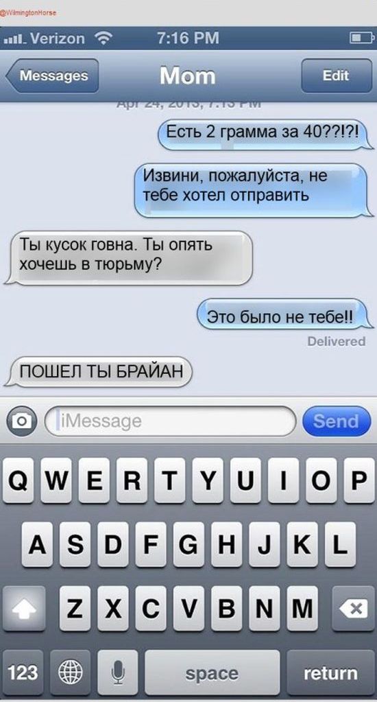 Смс-прикол для родителей (14 картинок)