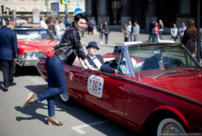 Ретро-ралли в Москве