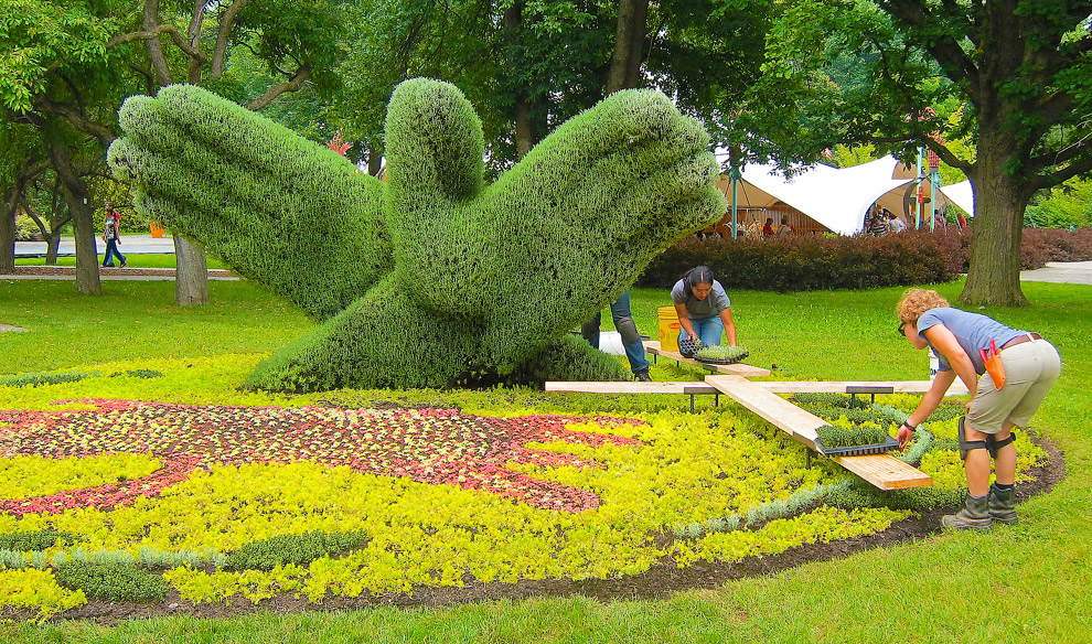 Скульптуры из растений. Международная выставка в Монреале Скульптуры из растений. Международная выставка в Монреале
