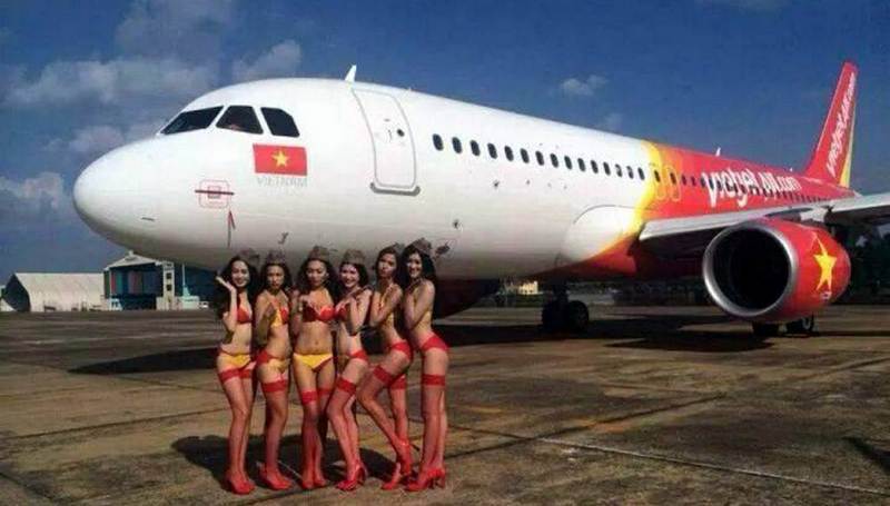 Реклама вьетнамского авиаперевозчика VietJet (7 фото)