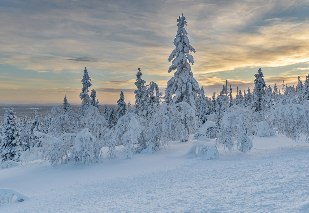 Стеклянные иглу в Лапландии