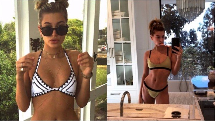 На пляже почти без макияжа российские и зарубежные звезды в купальниках