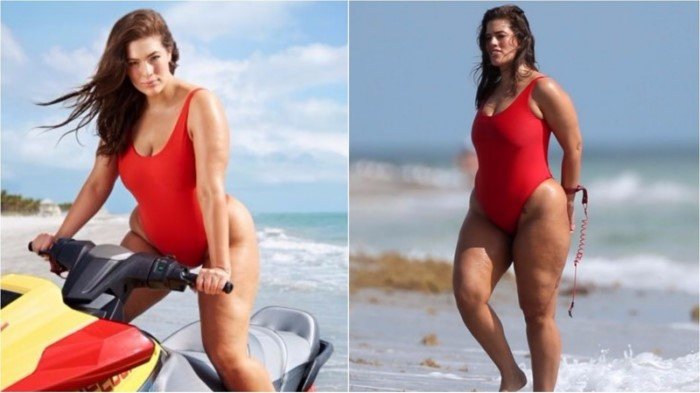 На пляже почти без макияжа российские и зарубежные звезды в купальниках