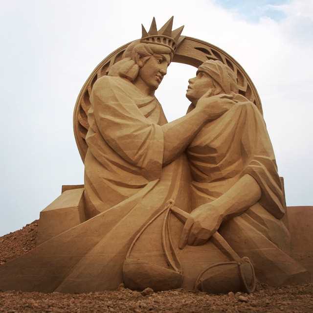 Поразительные скульптуры из песка, созданные во время фестиваля в Бостоне