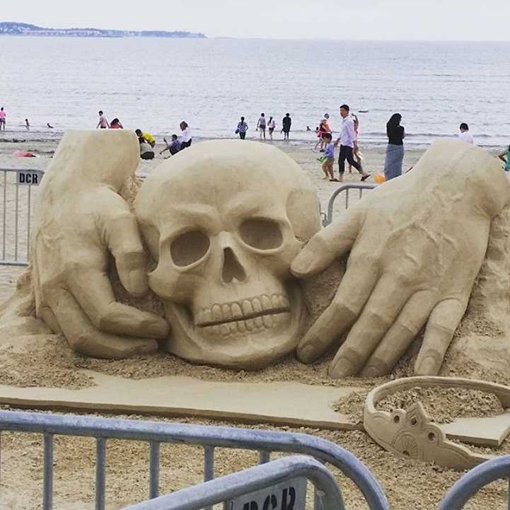 Поразительные скульптуры из песка, созданные во время фестиваля в Бостоне
