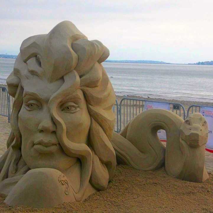 Поразительные скульптуры из песка, созданные во время фестиваля в Бостоне
