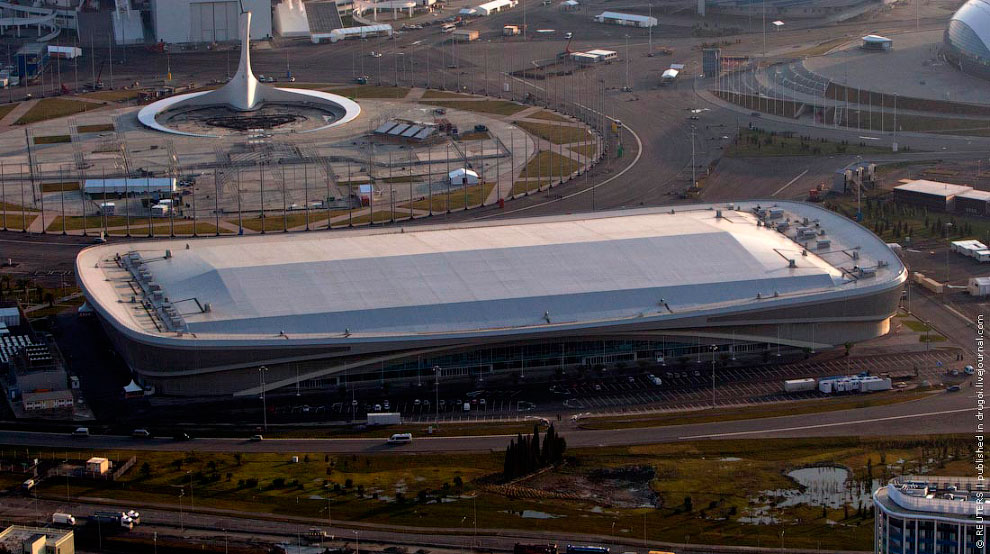 Олимпийский парк с вертолета