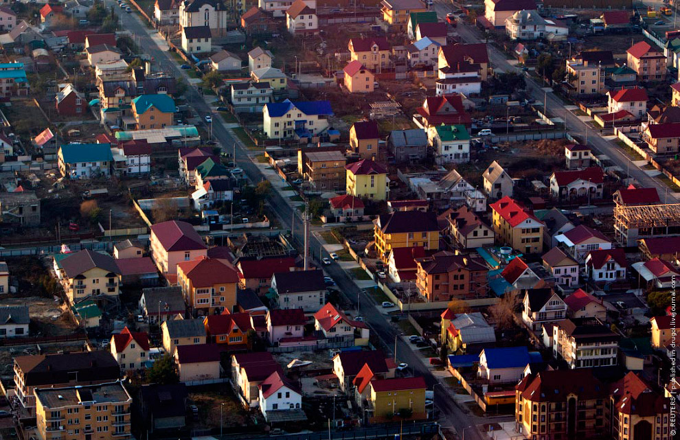 Олимпийский парк с вертолета