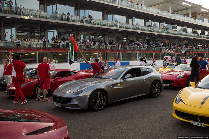 Как прошло соревнование Феррари Челлендж в Абу-Даби