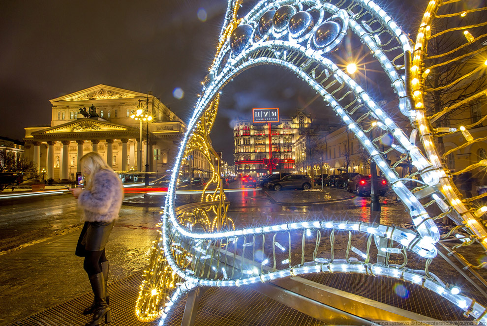 Прогулка по новогодней Москве 2017