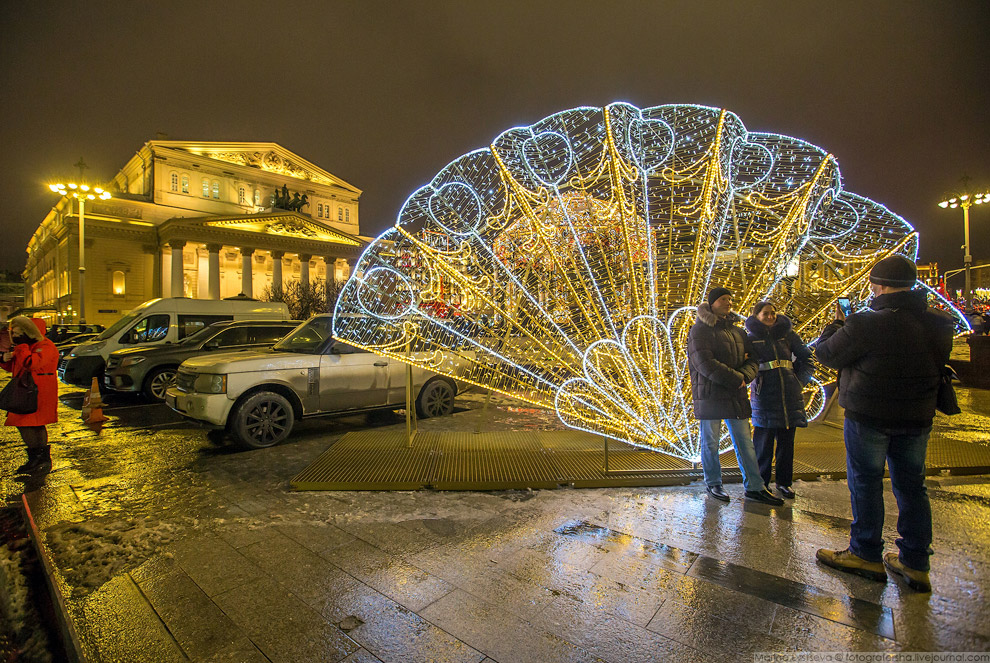 Прогулка по новогодней Москве 2017