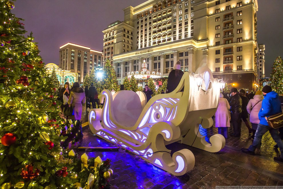 Прогулка по новогодней Москве 2017