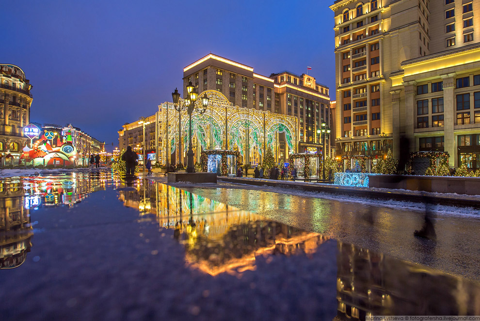 Прогулка по новогодней Москве 2017