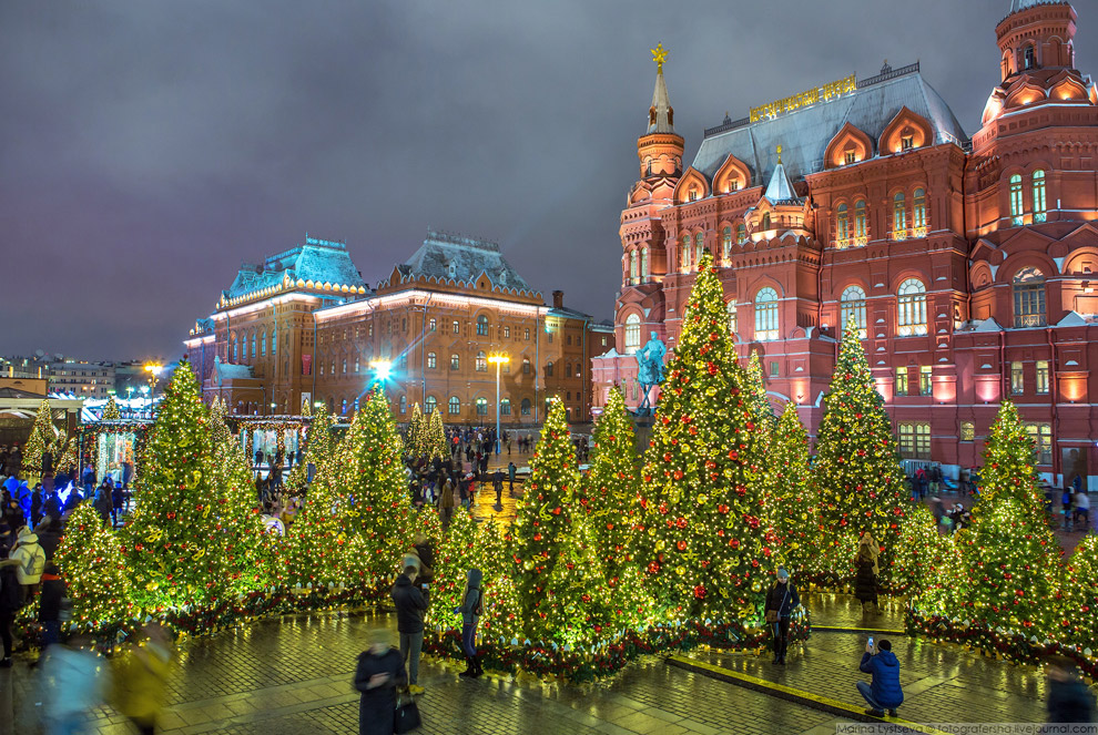 Прогулка по новогодней Москве 2017