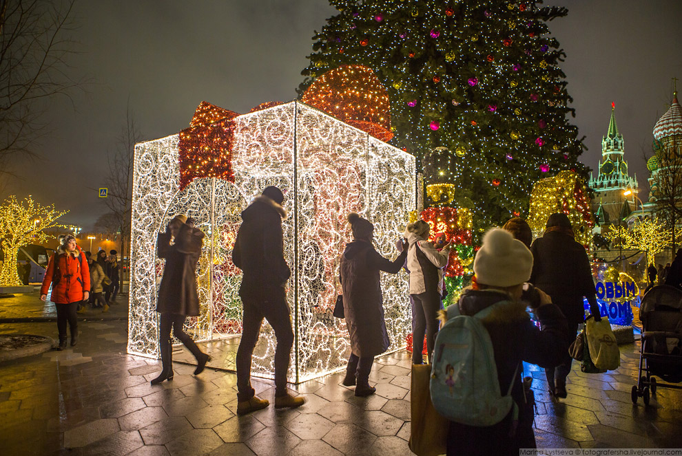 Прогулка по новогодней Москве 2017